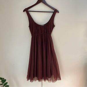 Moulinette Soeurs Meadow Brown Tulle Dress Size 4